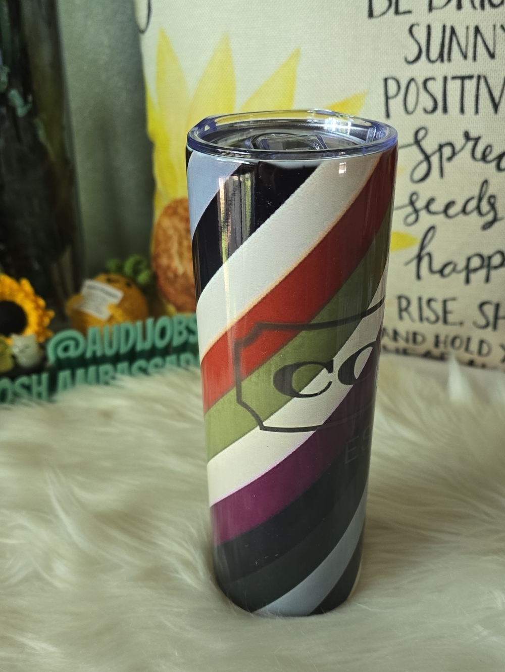 NWT Travel Tumbler With Lid And Straw, And Scrubber, Off BRAND - Picture 6 of 6